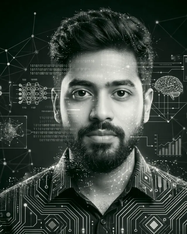 Vasu Kasipuri — portrait printed as an ink duotone plate